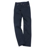 F.O.B FACTORY（エフオービーファクトリー）PIQUE 5POCKET PANTS（ピケ5ポケットパンツ）Highcount Pique/Navy（ネイビー）【裾上げ無料】