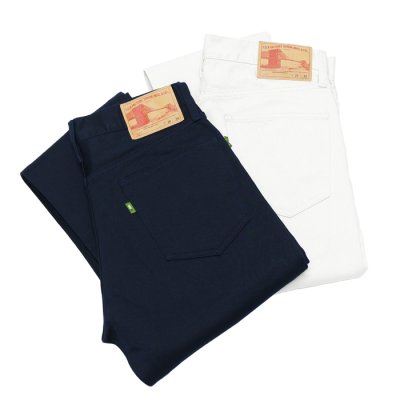 画像8: F.O.B FACTORY（エフオービーファクトリー）PIQUE 5POCKET PANTS（ピケ5ポケットパンツ）"Highcount Pique" / Ivory（アイボリー）【裾上げ無料】