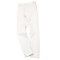 F.O.B FACTORY（エフオービーファクトリー）PIQUE 5POCKET PANTS（ピケ5ポケットパンツ）Highcount Pique/Ivory（アイボリー）【裾上げ無料】