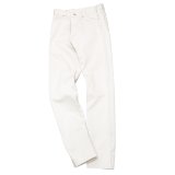 F.O.B FACTORY（エフオービーファクトリー）PIQUE 5POCKET PANTS（ピケ5ポケットパンツ）Highcount Pique/Ivory（アイボリー）【裾上げ無料】