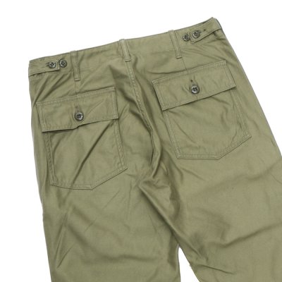 画像4: F.O.B FACTORY（エフオービーファクトリー）BAKER PANTS（ベイカーパンツ）"Vatdye Back Sateen" / Olive（オリーブ）【裾上げ無料】
