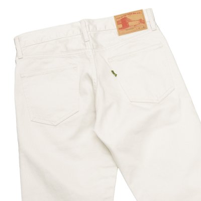 画像4: F.O.B FACTORY（エフオービーファクトリー）PIQUE 5POCKET PANTS（ピケ5ポケットパンツ）"Highcount Pique" / Ivory（アイボリー）【裾上げ無料】