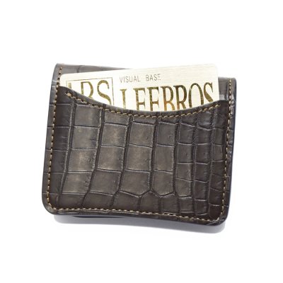 画像5: WILD SWANS（ワイルドスワンズ）Palm（パーム）コンパクトウォレット/チョコ"クロコダイル"×グリーン"ブッテーロ"