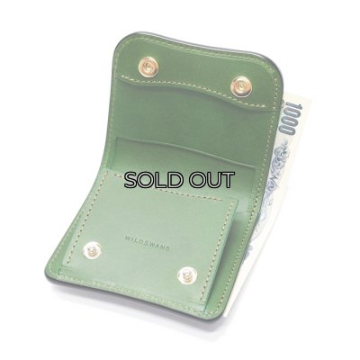 画像6: WILD SWANS（ワイルドスワンズ）Palm（パーム）コンパクトウォレット/チョコ"クロコダイル"×グリーン"ブッテーロ"