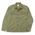 F.O.B FACTORY（エフオービーファクトリー）FATIGUE SHIRT JACKET（ファティーグシャツジャケット）Vatdye Back Sateen/Olive（オリーブ）