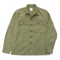 F.O.B FACTORY（エフオービーファクトリー）FATIGUE SHIRT JACKET（ファティーグシャツジャケット）Vatdye Back Sateen/Olive（オリーブ）