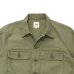 画像3: F.O.B FACTORY（エフオービーファクトリー）FATIGUE SHIRT JACKET（ファティーグシャツジャケット）Vatdye Back Sateen/Olive（オリーブ）