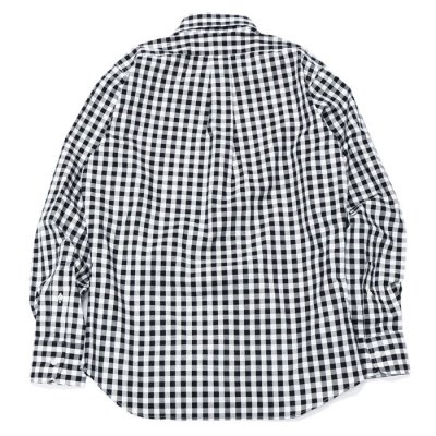 画像2: INDIVIDUALIZED SHIRTS（インディビジュアライズドシャツ）Standard Fit B.D. Shirt（スタンダードフィットボタンダウンシャツ）"BIG GINGHAM CHECK"/Black（ブラック）