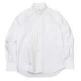 INDIVIDUALIZED SHIRTS（インディビジュアライズドシャツ）Standard Fit Long Sleeve B.D.Shirt（スタンダードフィットロングスリーブボタンダウンシャツ）"REGATTA OXFORD"/White（ホワイト）