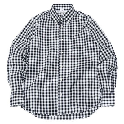 画像1: INDIVIDUALIZED SHIRTS（インディビジュアライズドシャツ）Standard Fit B.D. Shirt（スタンダードフィットボタンダウンシャツ）"BIG GINGHAM CHECK"/Black（ブラック）