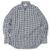 画像1: INDIVIDUALIZED SHIRTS（インディビジュアライズドシャツ）Standard Fit B.D. Shirt（スタンダードフィットボタンダウンシャツ）"BIG GINGHAM CHECK"/Black（ブラック） (1)