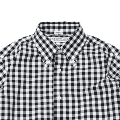 画像3: INDIVIDUALIZED SHIRTS(インディビジュアライズドシャツ)Standard Fit B.D. Shirt(スタンダードフィットボタンダウンシャツ)"BIG GINGHAM CHECK" / Black(ブラック)