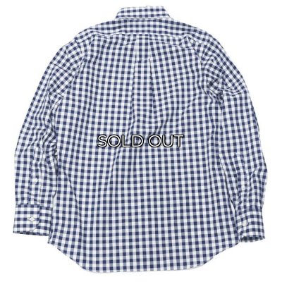 画像2: INDIVIDUALIZED SHIRTS（インディビジュアライズドシャツ）Standard Fit B.D. Shirt（スタンダードフィットボタンダウンシャツ）"BIG GINGHAM CHECK"/Navy（ネイビー）