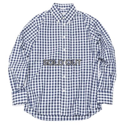 画像1: INDIVIDUALIZED SHIRTS（インディビジュアライズドシャツ）Standard Fit B.D. Shirt（スタンダードフィットボタンダウンシャツ）"BIG GINGHAM CHECK"/Navy（ネイビー）