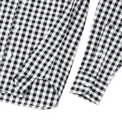 画像5: INDIVIDUALIZED SHIRTS(インディビジュアライズドシャツ)Standard Fit B.D. Shirt(スタンダードフィットボタンダウンシャツ)"BIG GINGHAM CHECK" / Black(ブラック)