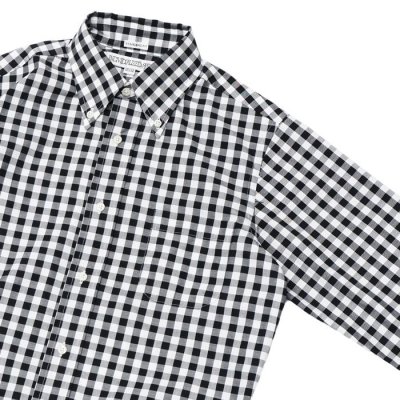 画像4: INDIVIDUALIZED SHIRTS(インディビジュアライズドシャツ)Standard Fit B.D. Shirt(スタンダードフィットボタンダウンシャツ)"BIG GINGHAM CHECK" / Black(ブラック)