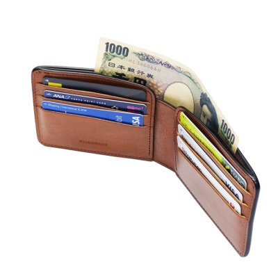 画像6: WILD SWANS（ワイルドスワンズ）WINGS（ウイングス）2つ折りウォレットコインケース無し"フルグレインブライドル"/Dark Stain（ダークステイン）