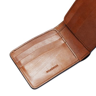 画像4: WILD SWANS（ワイルドスワンズ）WINGS（ウイングス）2つ折りウォレットコインケース無し"フルグレインブライドル"/Dark Stain（ダークステイン）