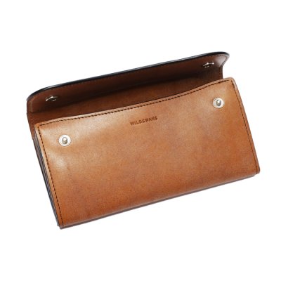 画像4: WILD SWANS（ワイルドスワンズ）WAVE（ウェイブ）ロングウォレット"フルグレインブライドル"/Dark Stain（ダークステイン）
