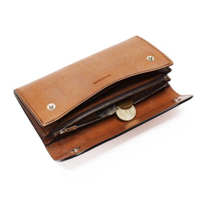 画像7: WILD SWANS（ワイルドスワンズ）WAVE（ウェイブ）ロングウォレット"フルグレインブライドル"/Dark Stain（ダークステイン）