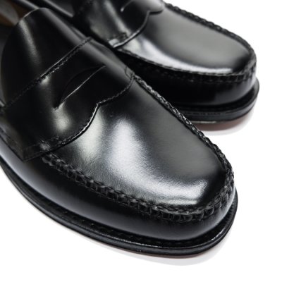画像6: G.H.BASS(ジーエイチバス)LOGAN Moc Loafer(ローガン:モックローファー)"Leather Sole" / Black(ブラック)