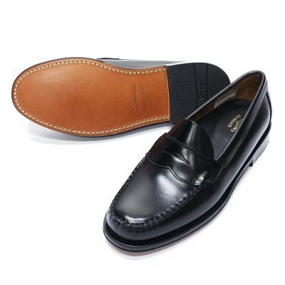 画像3: G.H.BASS(ジーエイチバス)LOGAN Moc Loafer(ローガン:モックローファー)"Leather Sole" / Black(ブラック)
