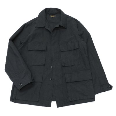 画像1: A VONTADE（アボンタージ）BDU Tropical Jacket（BDUトロピカルジャケット）Wool Cotton Buff Cloth/Black（ブラック）