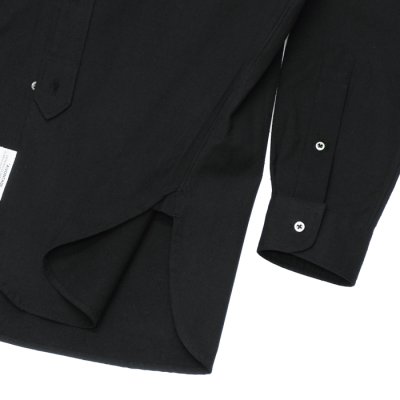 画像5: ＜50％OFF＞*A VONTADE（アボンタージ）Banded Collar Shirts（バンドカラーシャツ）”Cotton Nepped Silk Brushed Sheeting” / Black（ブラック）Lサイズのみ