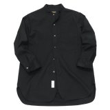 A VONTADE（アボンタージ）Banded Collar Shirts（バンドカラーシャツ）Cotton Nepped Silk Brushed Sheeting/Black（ブラック）