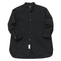 *A VONTADE（アボンタージ）Banded Collar Shirts（バンドカラーシャツ）”Cotton Nepped Silk Brushed Sheeting” / Black（ブラック）