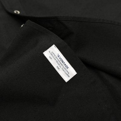 画像7: ＜50％OFF＞*A VONTADE（アボンタージ）Banded Collar Shirts（バンドカラーシャツ）”Cotton Nepped Silk Brushed Sheeting” / Black（ブラック）Lサイズのみ
