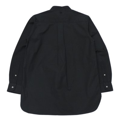 画像2: *A VONTADE（アボンタージ）Banded Collar Shirts（バンドカラーシャツ）”Cotton Nepped Silk Brushed Sheeting” / Black（ブラック）