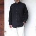 画像9: A VONTADE（アボンタージ）Banded Collar Shirts（バンドカラーシャツ）Cotton Nepped Silk Brushed Sheeting/Black（ブラック）