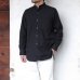 画像9: *A VONTADE（アボンタージ）Banded Collar Shirts（バンドカラーシャツ）”Cotton Nepped Silk Brushed Sheeting” / Black（ブラック）