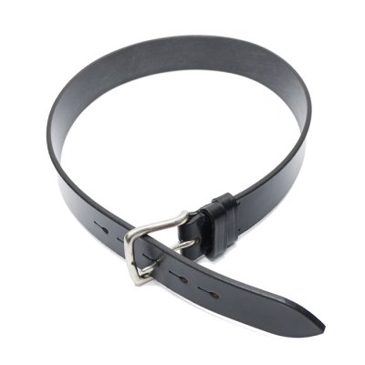 画像3: Martin Faizey（マーティンフェイジー）1.5inch West End Buckle Saddle Leather Belt（サドルレザーベルト）/ Black（ブラック）