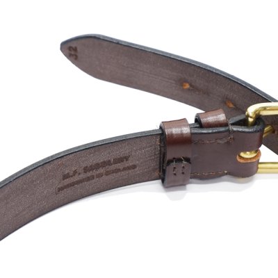 画像4: Martin Faizey（マーティンフェイジー）1.25inch West End Buckle Saddle Leather Belt（サドルレザーベルト）/ Havana Brown（ハバナブラウン）