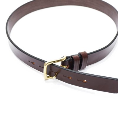 画像3: Martin Faizey（マーティンフェイジー）1.25inch West End Buckle Saddle Leather Belt（サドルレザーベルト）/ Havana Brown（ハバナブラウン）