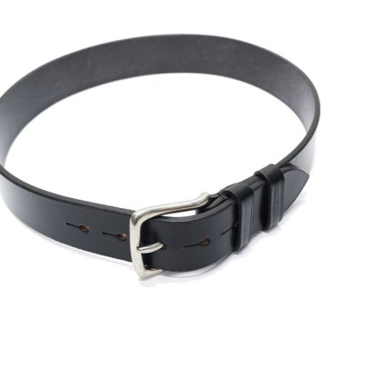 画像2: Martin Faizey（マーティンフェイジー）1.5inch West End Buckle Saddle Leather Belt（サドルレザーベルト）/Black（ブラック）