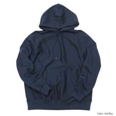画像2: blurhms ROOTSTOCK（ブラームスルーツストック）Soft&Hard Sweat Hoodie Pullover（ソフト&ハードスウェットフーディプルオーバー）/Ink Blue（インクブルー）・Black Green（ブラックグリーン）※サイズ３(M)のみ！