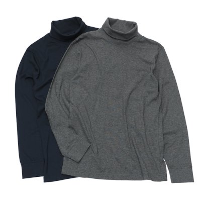 画像1: L.L.Bean（エルエルビーン）Carefree Unshrinkable Turtleneck（ケアフリー・アンシュリンカブル・タートルネック）-Japan Fit-/Navy（ネイビー）・Charcoal（チャコールグレー）