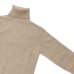 画像4: INVERALLAN（インバーアラン）Roll Neck Saddle Shoulder Sweater（ロールネックサドルショルダーセーター）Geelong Lambswool/Dark Natural（ダークナチュラル）※サイズ40のみ