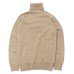 画像2: INVERALLAN（インバーアラン）Roll Neck Saddle Shoulder Sweater（ロールネックサドルショルダーセーター）Geelong Lambswool/Dark Natural（ダークナチュラル）※サイズ40のみ (2)