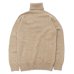 画像2: INVERALLAN（インバーアラン）Roll Neck Saddle Shoulder Sweater（ロールネックサドルショルダーセーター）Geelong Lambswool/Dark Natural（ダークナチュラル） (2)