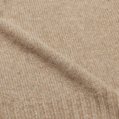 画像6: INVERALLAN(インバーアラン)Roll Neck Saddle Shoulder Sweater(ロールネックサドルショルダーセーター)"Geelong Lambswool" / Dark Natural(ダークナチュラル)