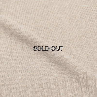 画像6: INVERALLAN（インバーアラン）Roll Neck Saddle Shoulder Sweater（ロールネックサドルショルダーセーター）"Geelong Lambswool" / Dark Natural（ダークナチュラル）