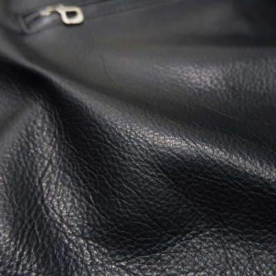 画像12: 【PointUp10%11/10迄】Y'2 LEATHER(ワイツーレザー)STEER OIL SINGLE RIDERS(ステアオイル襟付きシングルライダース)/Black(ブラック)