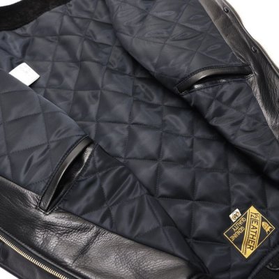 画像9: 【PointUp10%11/10迄】Y'2 LEATHER（ワイツーレザー）STEER SUEDE×STEER OIL RIB JACKET（ステアスエード×ステアオイル リブジャケット）/Black（ブラック）