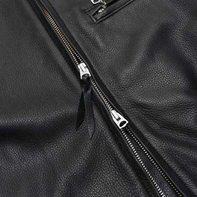 画像7: Y'2 LEATHER（ワイツーレザー）STEER OIL SINGLE RIDERS（ステアオイル シングルライダース）/Black（ブラック）