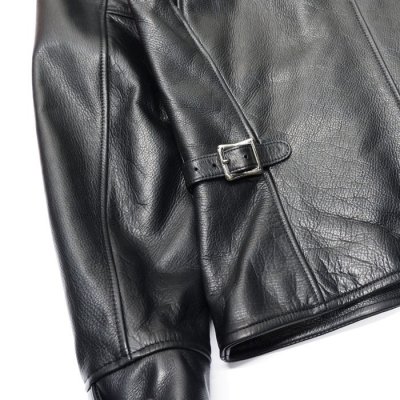 画像7: 【PointUp10%11/10迄】Y'2 LEATHER(ワイツーレザー)STEER OIL SINGLE RIDERS(ステアオイル襟付きシングルライダース)/Black(ブラック)