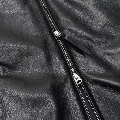画像9: 【PointUp10%11/10迄】Y'2 LEATHER(ワイツーレザー)STEER OIL SINGLE RIDERS(ステアオイル襟付きシングルライダース)/Black(ブラック)